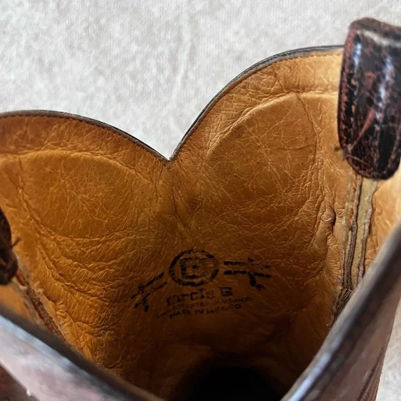 Circle G By Corral Women's L5002 Distressed Bone Embroidered Western Boot Brown - Picture 8 of 8